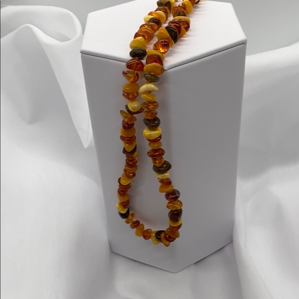 Amber Color Necklace